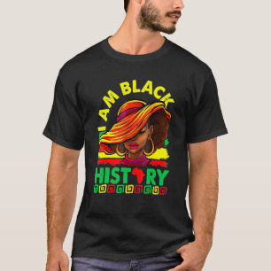 T-shirt Je Suis Le Mois De L'Histoire Des Noirs Reine Male