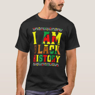 T-shirt Je Suis Le Mois De L'Histoire Noire Afro African P