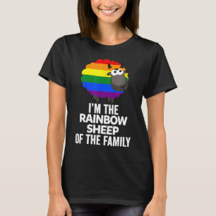 T-shirt Je suis le mouton arc-en-ciel de la famille LGBT G