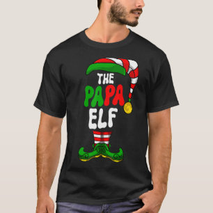 T-shirt Je suis le Papa Elf Group Joyeux Noël Matching Fa