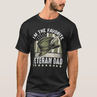 T-shirt Je suis le papa vétéran préféré