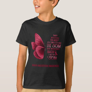 T-shirt Je Suis Le Papillon De Sensibilisation À L'Aneurie