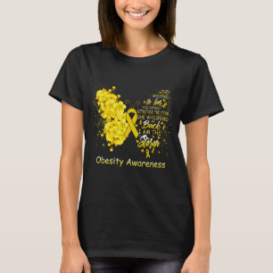 T-shirt Je Suis Le Papillon De Sensibilisation À L'Obésité