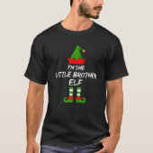 T-shirt Je suis Le Petit Frère Elf Funny Matching Family C (Devant)