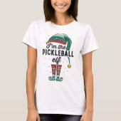 T-shirt Je suis le Pickleball Elf Noël cadeau Noël Noël No (Devant)