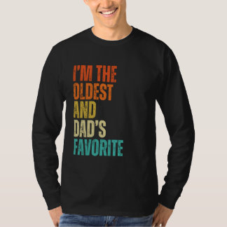 T-shirt Je suis le plus âgé et l'homme, la femme et les en
