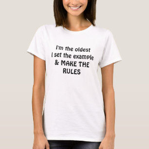 T-shirt Je Suis Le Plus Ancien