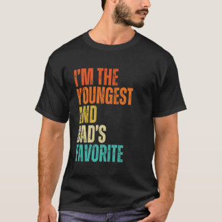 T-shirt Je suis le plus jeune et les hommes, femmes, enfan