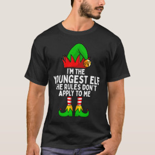 T-shirt Je suis le plus jeune lutin de Noël de la famille