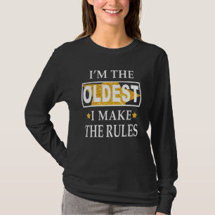 T-shirt Je suis le plus vieux que je fasse les règles