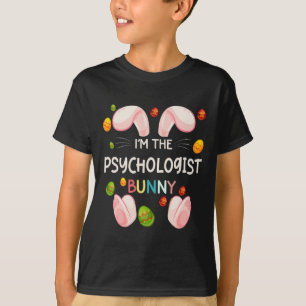 T-shirt Je suis le psychologue lapin drôle famille apparié