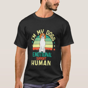 T-shirt Je suis le soutien émotionnel de mon chien humain