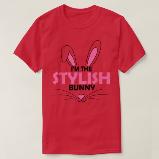 T-shirt Je suis Le Stylish Bunny Graphic mignon coût de la (Design devant)
