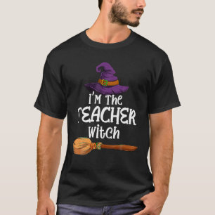 T-shirt Je suis le Teacher Witch Halloween Matching Group