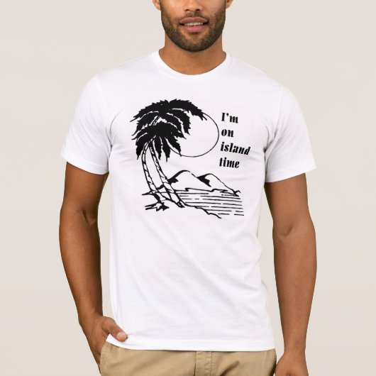 T-shirt Je suis le temps d'île (Devant)
