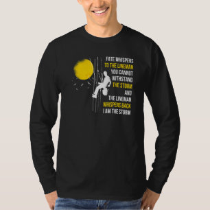T-shirt Je Suis L'Électricien De La Tempête