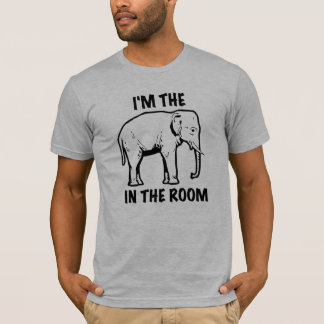 T-shirt Je suis L'ÉLÉPHANT DANS la pièce en t de graphique