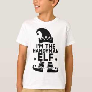 T-shirt Je suis l'elfe bricoleur Fun Famille Fête de Noël