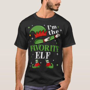 T-shirt Je suis l'Elfe favori Dabbing Père Noël Noël Fami