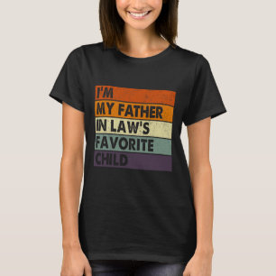 T-shirt Je suis l'enfant préféré de mon beau-père Fête des