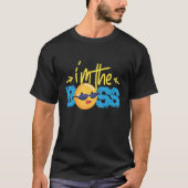 T-shirt Je suis Les Lunettes de soleil Boss pour les enfan (Devant)