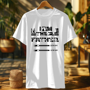 T-shirt Je suis leur père lightsaber signe coutume