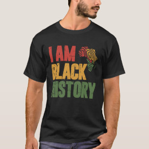 T-shirt Je suis l'histoire noire, c'est dans mon ADN