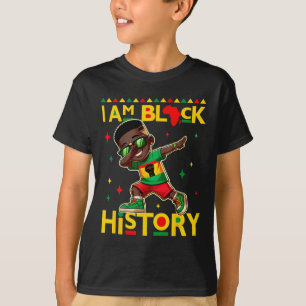 T-shirt Je suis l'histoire noire des garçons et des hommes