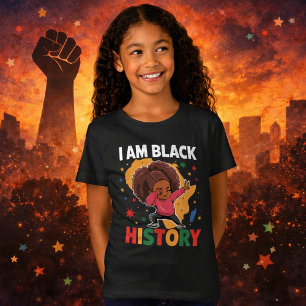 T-Shirt Je suis l'histoire noire – Illustration de l'auton
