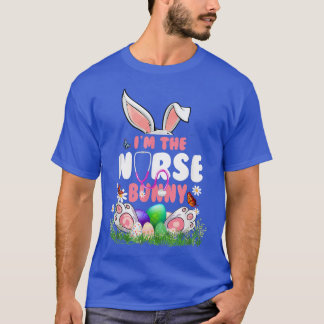 T-shirt Je Suis L'Infirmière Bunny Mignonne Famille De Pâq