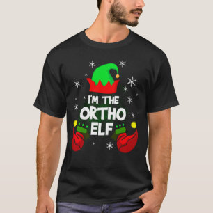 T-shirt Je suis L'Infirmière Ortho Elf Correspondant Noël