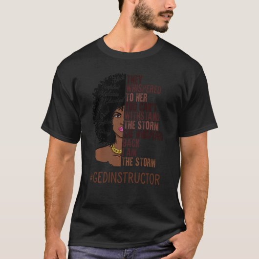 T-shirt Je Suis L'Instructeur De Storm Ged African America (Devant)