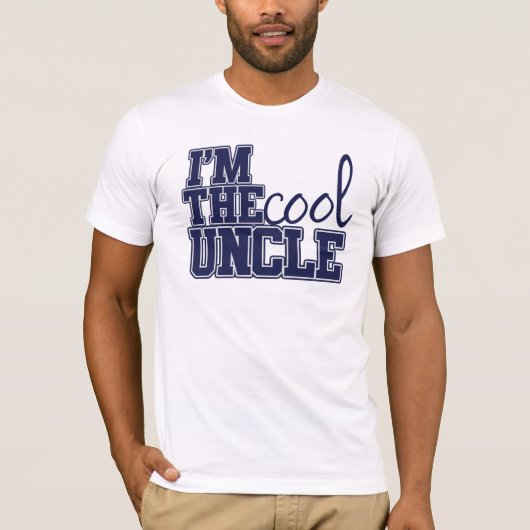 T-shirt Je suis l'oncle cool (Devant)