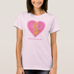 T-shirt Je suis ma propre marque sur le rose