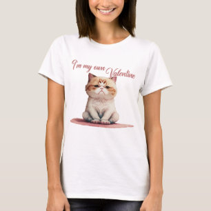 T-shirt Je suis ma propre Valentine