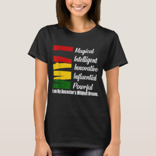 T-shirt Je suis Magical Black histoire mois unisex