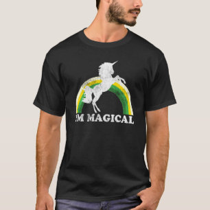T-shirt Je suis Magical Retro Unicorn Rainbow Jour de la S