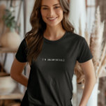 T-shirt Je suis mal à l'aise Tee, l'anxiété sociale minima<br><div class="desc">Je suis un t-shirt inconfortable. Il fait un don fantastique pour les introvertis ou toute personne bénie par la maladresse sociale.</div>