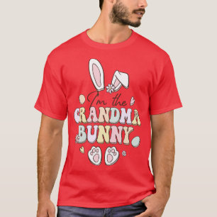 T-shirt Je Suis Mamie Bunny Cute Matching Oeuf Hunt Costum