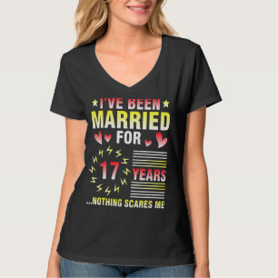 T-shirt Je Suis Marié Depuis 17 Ans Rien