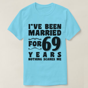 T-shirt Je suis marié depuis 69 ans Grands-parents cool
