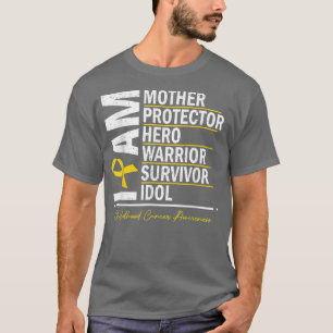 T-shirt Je suis Mère Héros Guerrier Survivant Cancer de l'