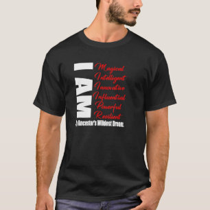 T-shirt Je Suis Mes Ancêtres Le Rêve Le Plus Sauvage Black