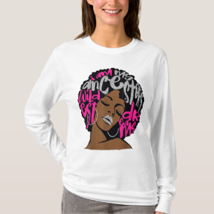 T-shirt Je Suis Mes Ancêtres Rêves Hot rose Bubblegum Afro
