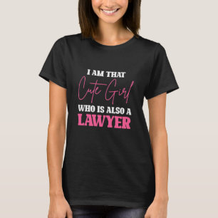 T-shirt Je Suis Mignonne Avocate Fille