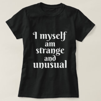 T-shirt Je Suis Moi-Même Un Halloween Étrange Et Inhabitue
