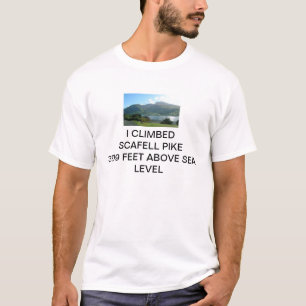 T-SHIRT JE SUIS MONTÉ SCAFELL PIKE 3209 PIEDS AU-DESSUS D