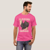 T-shirt Je suis My Cat's Human's Emotional Support Cute Ca (Devant entier)