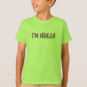 T-shirt Je suis Ninja fier mignon garçon guerrier