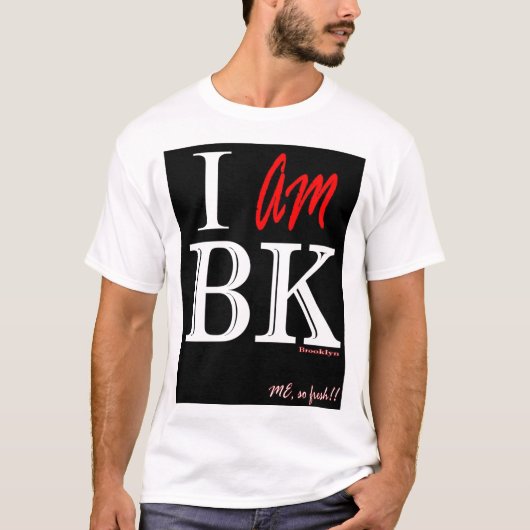 T-SHIRT JE SUIS NOIR DE BK (Devant)